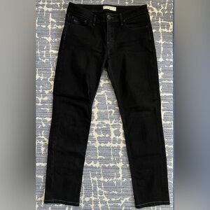 Marc by Marc Jacobs Black Stretch Slim Jeans Size 29 Blue Stitching